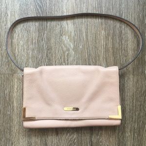 Michael Kors blush leather shoulder bag